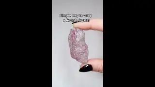 How to wrap a raw crystal