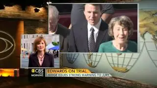 Edwards trial: Judge issues strong warning to jury