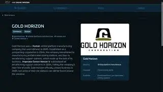 Star Citizen Portfolio: Gold Horizon
