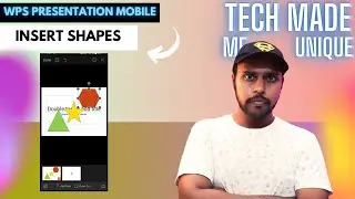 How to insert shapes in wps presentation mobile | insert shapes on wps presentation mobile