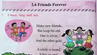 Friends Forever | English Balbharati | Chap 2.6 | Maharashtra Board | Std 2 | Hindi & English