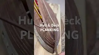 Hull & Deck planking #modelship #woodworking #woodenships #shipmodeling #범선 #art #princedeneufchante