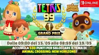 TETRIS 99 | First Look at Animal Crossing: New Horizons theme in Grand Prix #13 | Gameplay ITA
