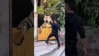 Man Paints Tiger Mural Shocks Everyone😯