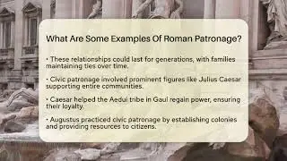 What Are Some Examples Of Roman Patronage? - All About Rome