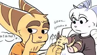 Ratchet & Clank: Comics - Todo este tiempo ronroneaba? 😅😅🧡💜🧡💜🧡💜