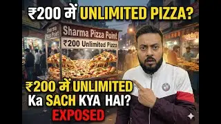 Sharma Pizza Point ll The real truth about Unlimited Pizza for Rs 200 ll Exposed #food #pizza #bu...