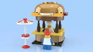 LEGO Grilled Burger Stand! 🍟✨ | The Ultimate Brick BBQ! 🍔🔥