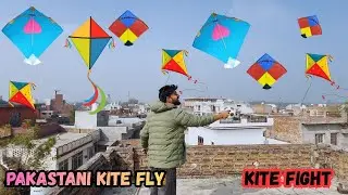 Flying Kites On Lohri 2026😍 Kite Fight Pakistani 8 Tawa Kites🔥Patangbaazi✌️Kite Vlog