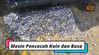 Mesin pencacah Kain Busa Bekas - Harga Mesin Penghancur Kain Majun Levis Name tag