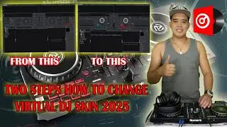 DJ KEVZ TV: TWO STEPS HOW TO CHANGE VIRTUAL DJ SKIN 2025 | TAGALOG