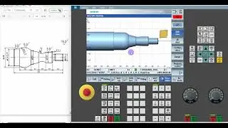 Sinutrain Lathe Tutorial:Contour Turning+Grooving+Threading Program Cycle in Sinutrain Lathe