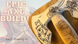 Viking Axe, Etching and Carved Handle - Iron Maiden Axe Pt1 Draw Up