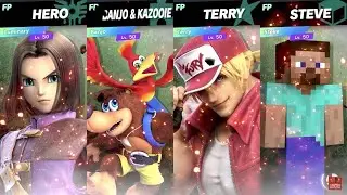 Super Smash Bros Ultimate Amiibo Fights  &ndash; Request #24998 Luminary vs Banjo vs Terry vs Steve