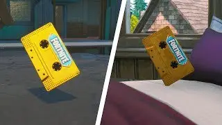 Collect Visitor Recording in Starry Suburbs and Gotham City Locations - Fortnite (Out of Time)