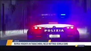 RAPINA VIOLENTA IN TABACCHERIA, RICCO BOTTINO: SEIMILA EURO