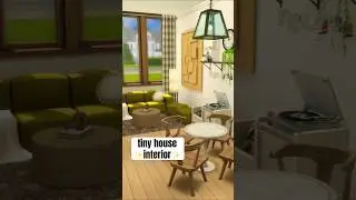 Decorating the tiny house in the Sims 4 #thesims4  #sims4build #ts4speedbuild