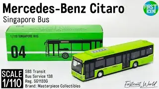【Review】1/110 Mercedes-Benz O530 Citaro reg.SG1133G Lush Green - SGBUS Svc.138 | โมเดลรถเมล์สิงคโปร์