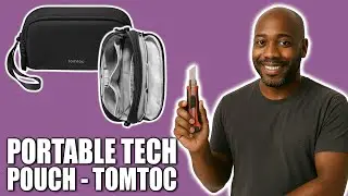 UNBOXING and REVIEW TOMTOC Portable Tech Pouch 🥸🛍️✈️