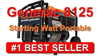 Портативный бензиновый генератор Generac 8 мощностью 125 пусковых ватт для дома, резервного питан...