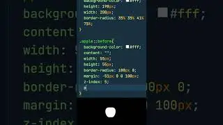 CSS ART: Apple Logo with CSS with one div