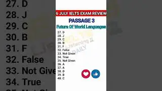 6 July Ielts Exam Review All Reading Answers Must Watch very Compulsory 👍🏻👆🏻😉