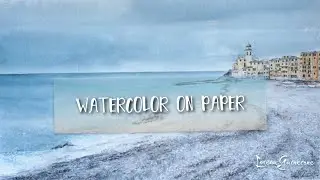 LA VOCE DEL MARE, CAMOGLI, paesaggio, landscape, acquarello, watercolor,