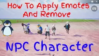 How To Apply Emotes On Npc Character | How To Remove Npc Character | #PUBGMWOW | #visualprogramming