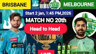 BBL 2025-26/Brisbane heat Vs Melbourne Star/both team best Playing 11 match no 20th/MS vs BH/24&times;28sp