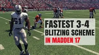 Fastest 3-4 Blitzing Scheme In Madden 17