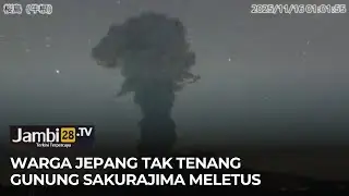 Moments Before Mount Sakurajima Erupts, Japan on Ash Alert