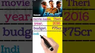theri movie budget box office collection #shorts #ytshorts