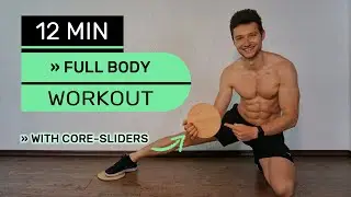 12 min FULL BODY Workout with Core Sliders  | Beginner to Intermediate Level | Kai Brinkmann