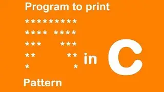 C program to print half hollow diamond pattern