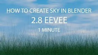How to create sky in blender 2.8 eevee