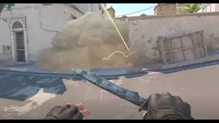 CS2 - Dust 2 - Smoke Long A Cross for A Site Push | (easy, wide margin for error, effective results)