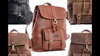 WILD WOODS - Gro&szlig;er Rucksack aus hochwertigem Leder f&uuml;r Herren und Damen mit 15,6 Zoll Laptopfach