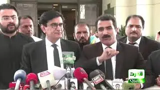 Sindh House Attack Case | PPP leader Qadir Khan Mandokhel talks to media in Supreme Court