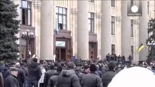 Ukraine Violent clashes in Kharkiv leave dozens injured  euronews world news