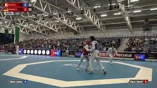 311 R-32 W-67kg 🔵 CHAARI Sarah BEL vs 🔴 KOERNDL Vanessa GER I Manchester 2022 World Taekwondo GP