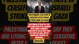 Palestinians lose hope in ceasefire after Israeli strike wave on Gaza #russiaukrainewar #palestine