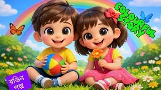 Colorful Story 🌈 | No Dialogue Kids Cartoon | Brother & Sister | সংলাপ ছাড়া গল্প | ভাইবোনের গল্প |