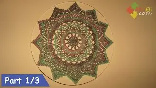 Serwetka nr 1 rząd 1-7/ łapacz snów / Crochet doily round 1-7