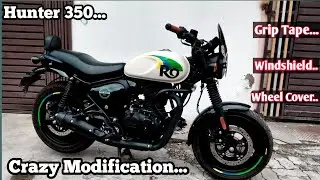 Hunter 350 Crazy Modification l Cheap Accessories l After Market Modification l Blogger Pawan up