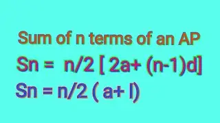 4# Sum of n terms of an AP  class 10th  by Ashish sir