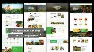 Figma Free 75+ Agriculture Landing website templates Download