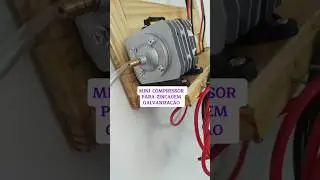 Mini compressor para zincagem #pe&ccedil;asagricolas #pe&ccedil;asautomotivas #pe&ccedil;asdemoto