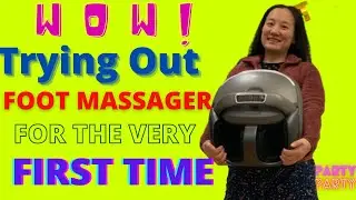 TRYING OUT MY FOOT MASSAGER FROM NAIPO
