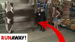 Magic Carpet Mayhem: Runaway Rug Prank in Store! 🛒😂 #prank #lol #ViralVideo