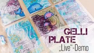[VLOG | Let's Craft] Gelli Plate + Pocket Letter in #&Uuml;berl&auml;nge | DEUTSCH